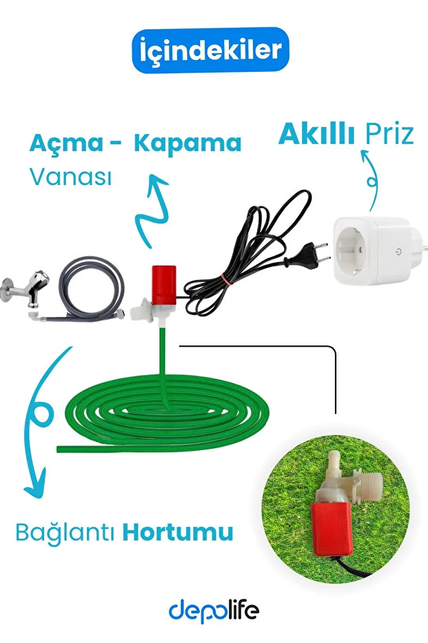 Wi-fi Uzaktan Kumandalı Bahçe Sera Tarla Saksı Sulama Nemlendirme Buharlama Sisleme Damlatma Sistemi